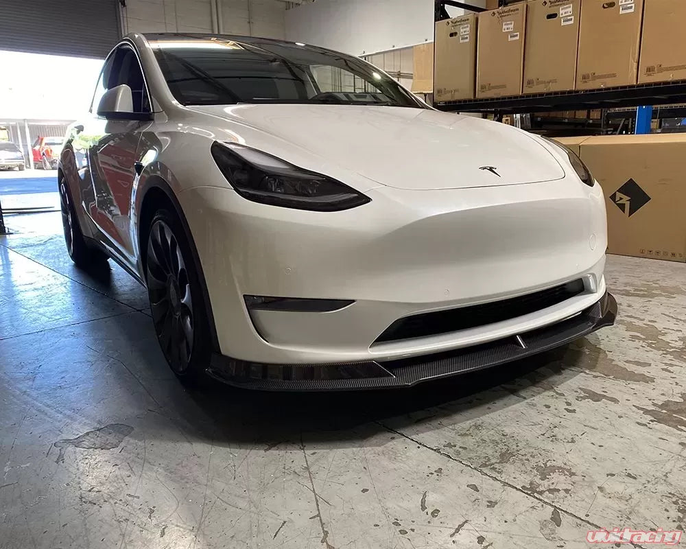 Tesla Model Y Carbon Fiber Front Lip VR Aero