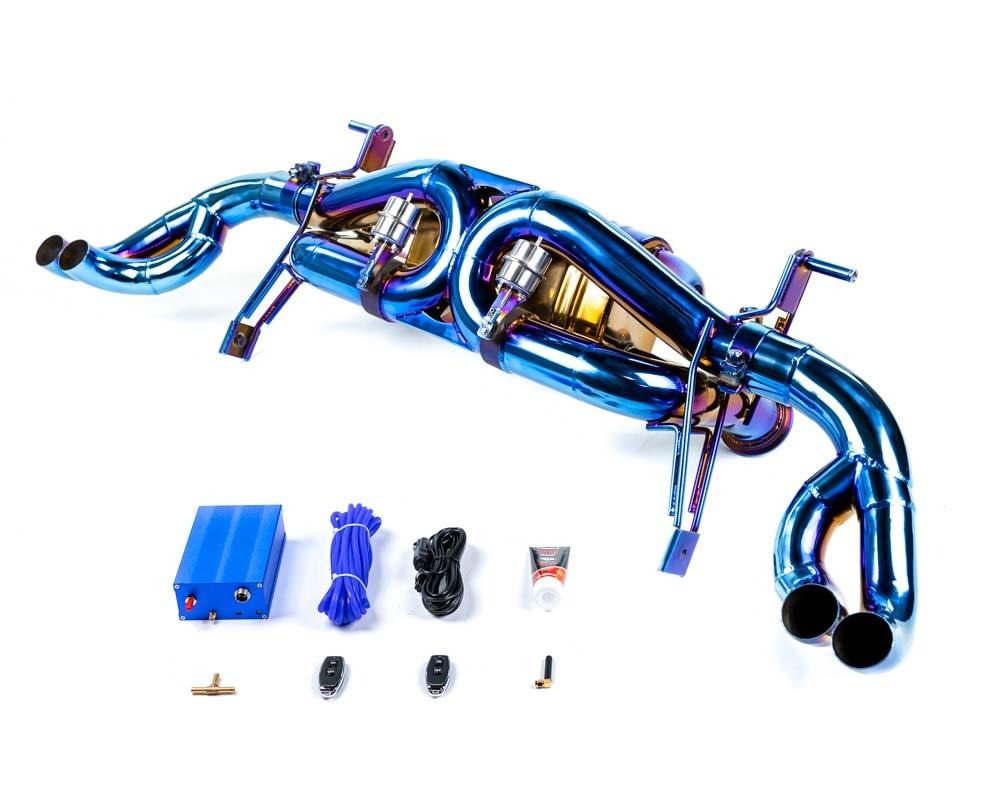 Audi R8 Blue Titanium Exhaust System VR Performance