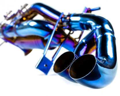 Audi R8 Blue Titanium Exhaust System VR Performance