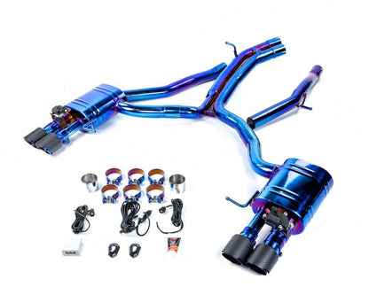 Audi RS 4 Titanium Valvetronic Exhaust System With Carbon Fiber Tips VR Performance