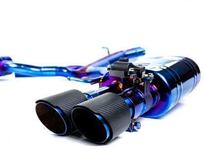 Audi RS 4 Titanium Valvetronic Exhaust System With Carbon Fiber Tips VR Performance