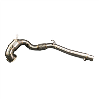 Volkswagen Golf GTi MK8 SS304 Catless Downpipe Exhaust ASC