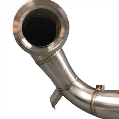 Volkswagen Golf GTi MK8 SS304 Catless Downpipe Exhaust ASC