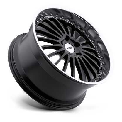 Silverstone Wheel Gloss Black/Mirror Cut Lip TSW