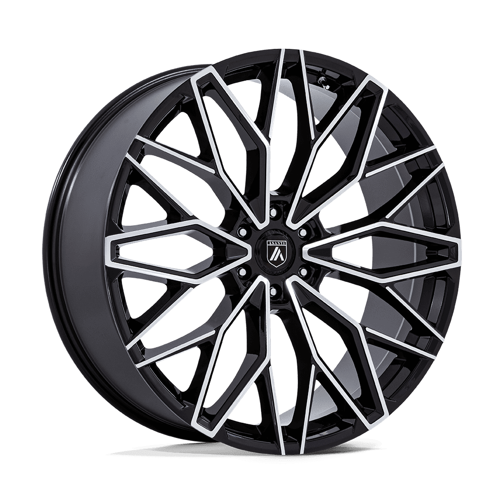 Mogul 6 Wheel Gloss Black/Machined Asanti