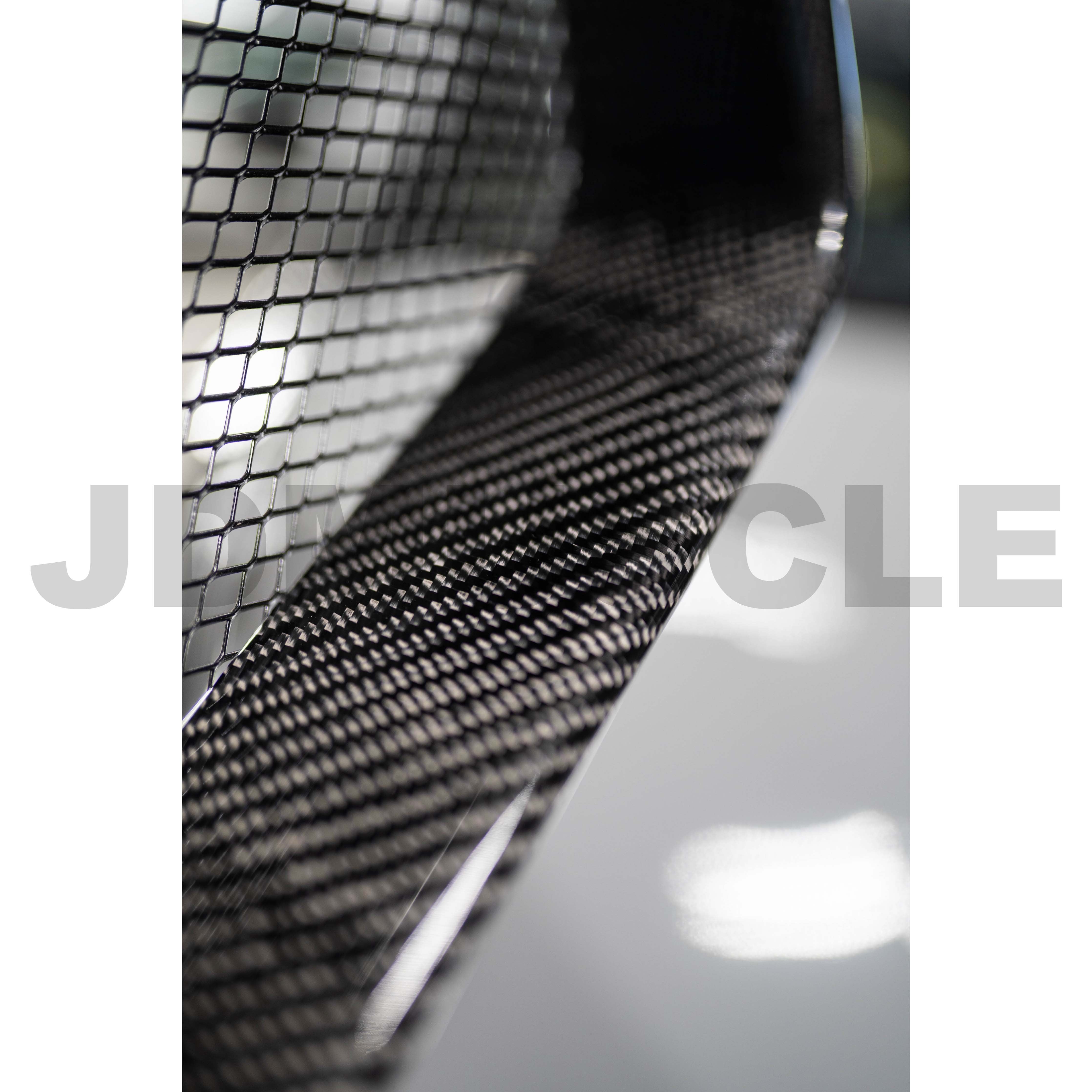 Black Mesh Front Bumper Upper Grille For Subaru WRX STI 2015-2017 – Direct Replacement, ABS Plastic