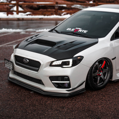 Subaru WRX STI VR Style Carbon Fiber Front Bumper Lip JDMuscle