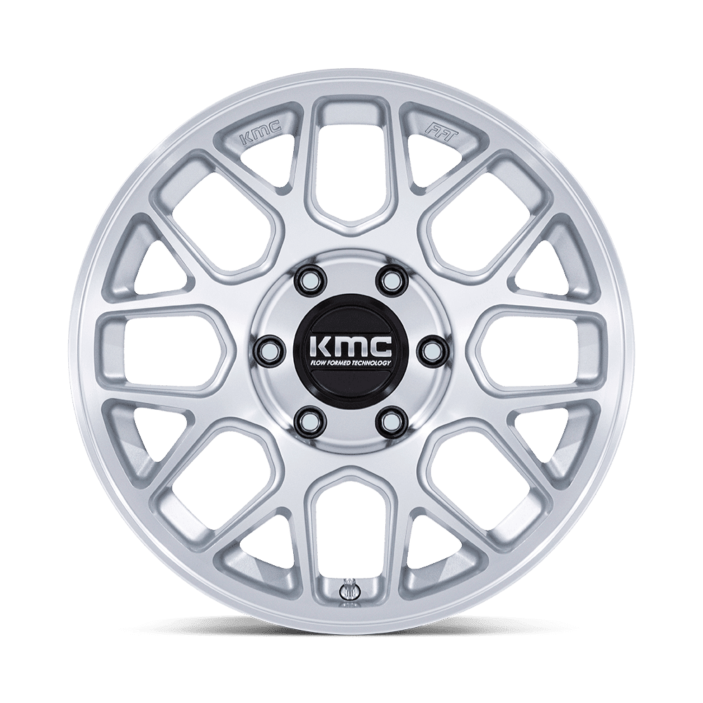 Hatchet Wheel Gloss Silver/Machined KMC