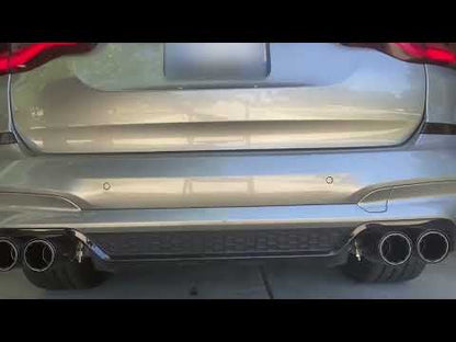 BMW X3 M / X4 M Stainless Valvetronic Exhaust System with Carbon Tips