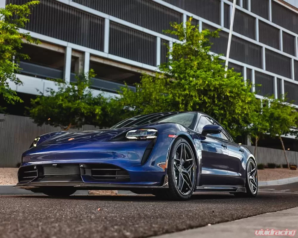 Porsche Taycan Turbo / Turbo S Carbon Fiber Front Lip VR Aero