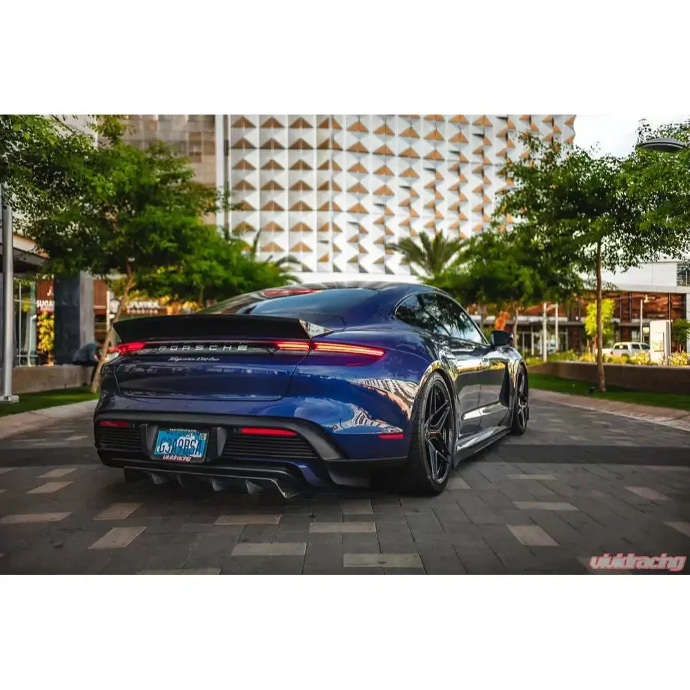 Porsche Taycan Turbo / Turbo S Carbon Fiber Rear Diffuser VR Aero