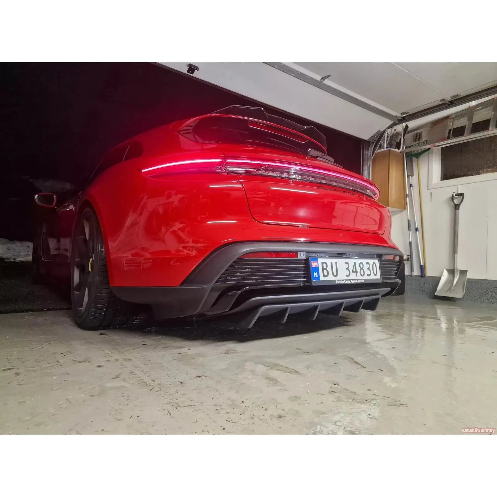 Porsche Taycan Turbo / Turbo S Carbon Fiber Rear Diffuser VR Aero