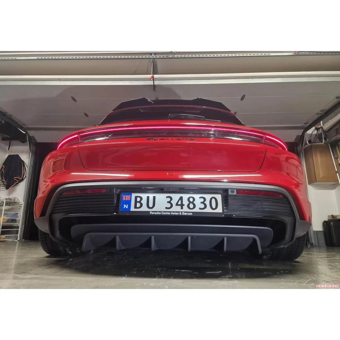 Porsche Taycan Turbo / Turbo S Carbon Fiber Rear Diffuser VR Aero