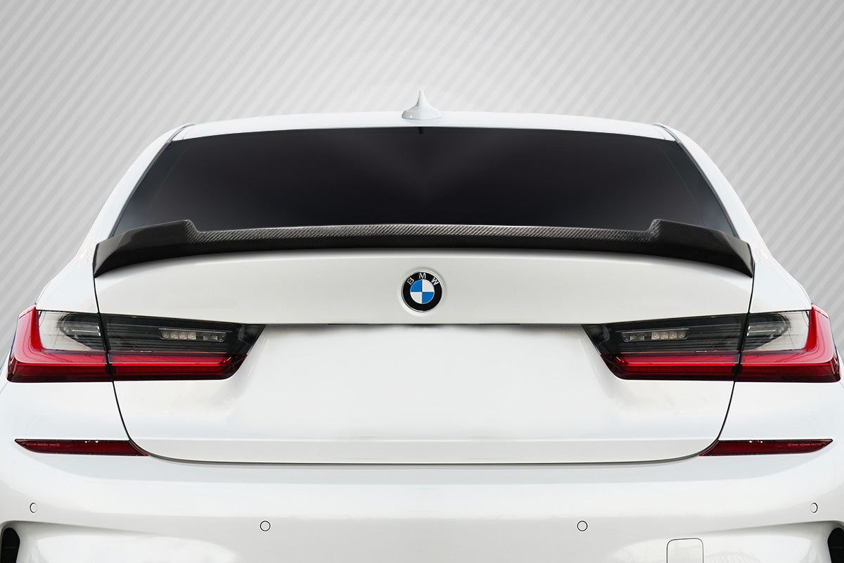 Bmw Rear Racing Wing BMW 3 Series G20 Carbon Fiber AKS Rear Wing Spoiler | Carbon Creations