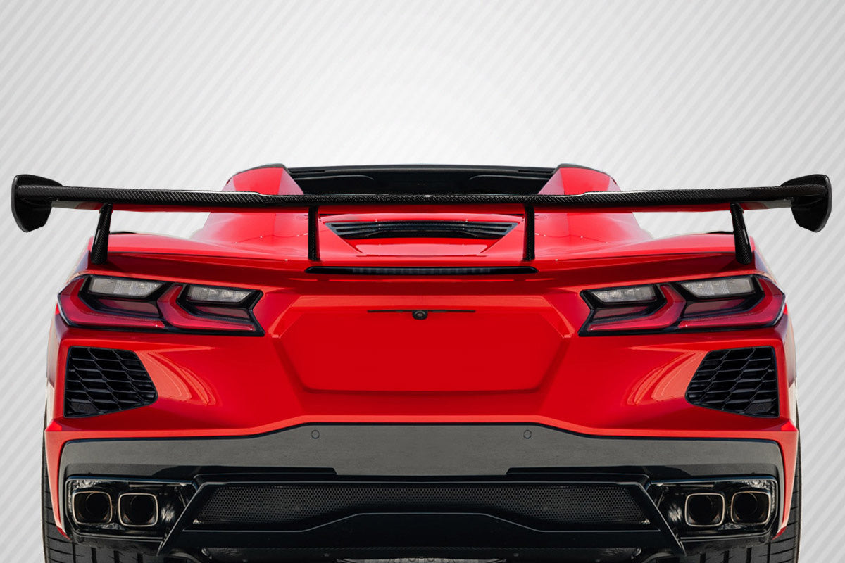 Chevrolet Corvette C8 Carbon Fiber High Wing Spoiler Carbon Creations